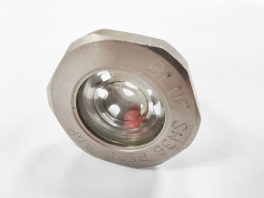 Druck-Hermetische Sichtglas mit Flanken Verbindung Glas zum Metalldicht 1215 Stahl