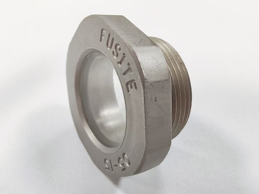 Hermetische Sichtglas mit Glas-Metall-Dichtung 1215 Stahl Maximaldruck 6MPa 10MPa