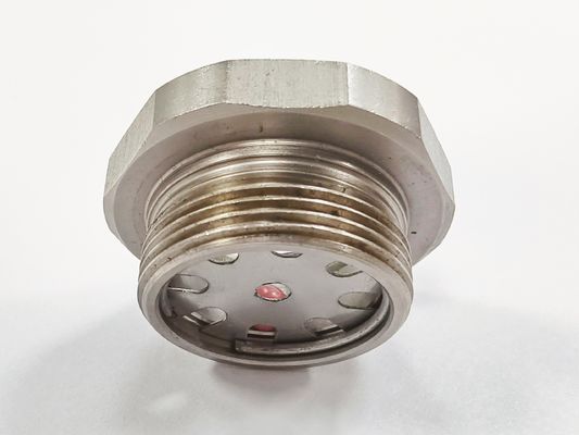 Druck-Hermetische Sichtglas mit Flanken Verbindung Glas zum Metalldicht 1215 Stahl