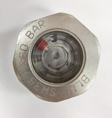 Druck-Hermetische Sichtglas mit Flanken Verbindung Glas zum Metalldicht 1215 Stahl