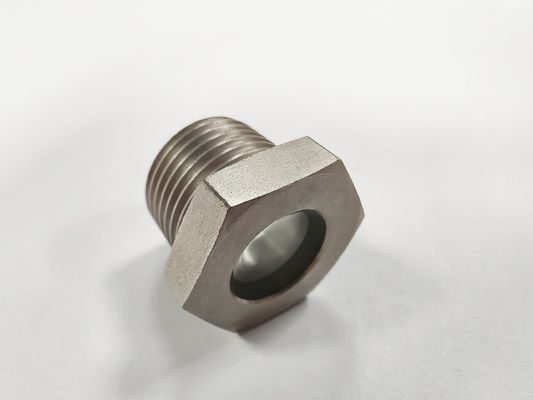 Hermetisches Sichtglas mit Stahlkonstruktionsglas Metalldichtung Gewinde/Flankenverbindung 6MPa-10MPa Druck