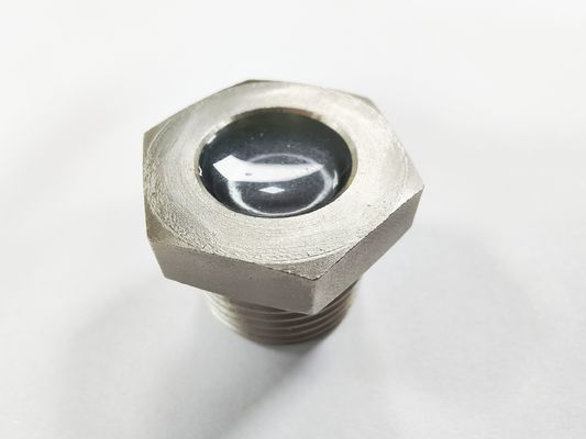 Hermetisches Sichtglas mit Stahlkonstruktionsglas Metalldichtung Gewinde/Flankenverbindung 6MPa-10MPa Druck