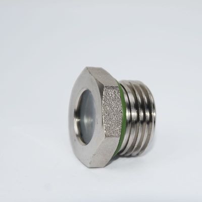 Polsterter, hermetisch veredelter Sichtglas mit Gewindeverbindung und PTFE-Dichtungsmaterial, besonders konstruiert