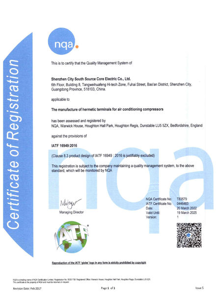 China SHENZHEN SSC ELECTRIC CO.,LTD zertifizierungen